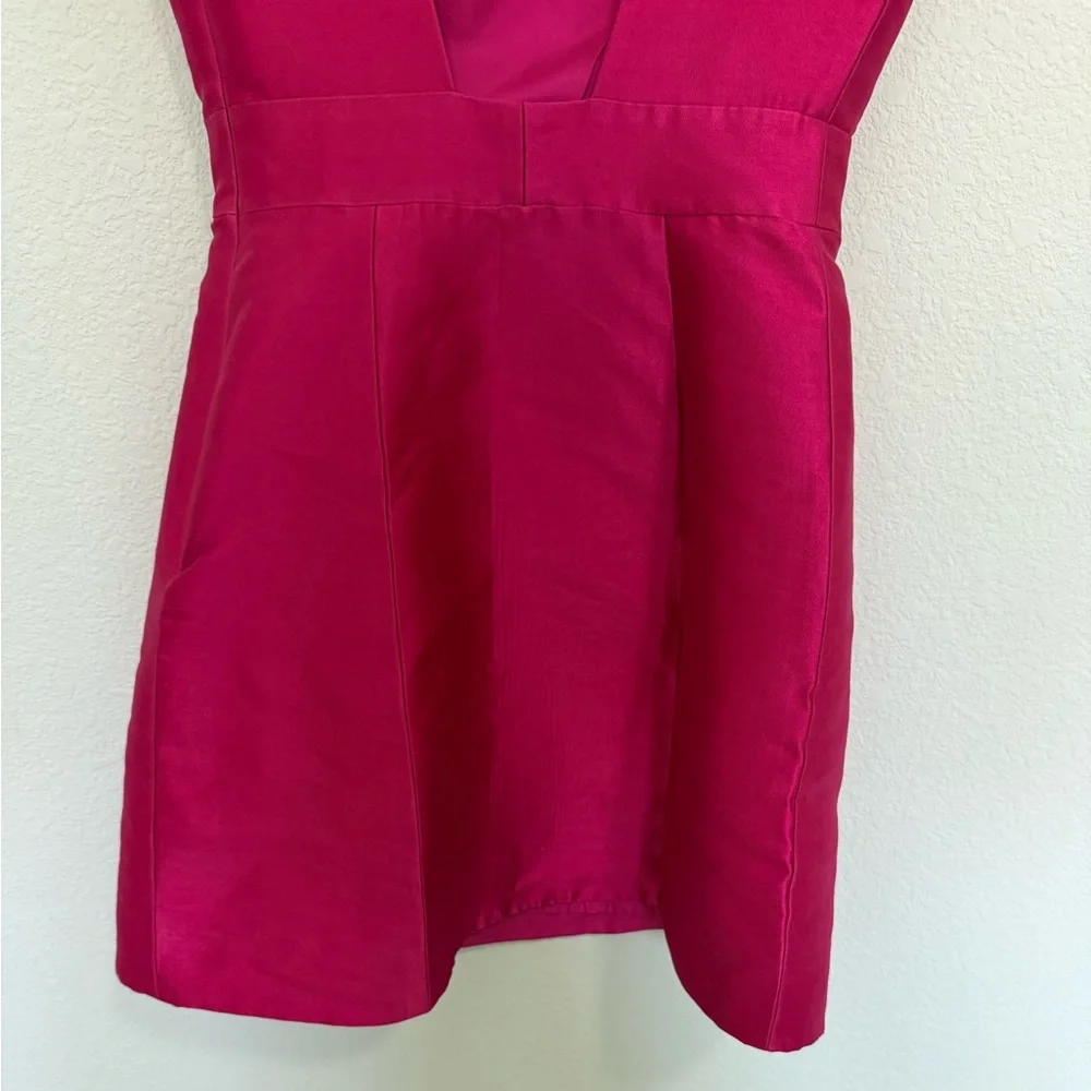 KATE SPADE Backless Mini Dress In Full Bloom Sweetheart Pink Cap Sleeve Size 4